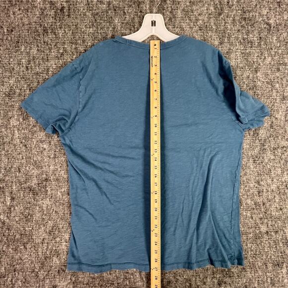 Lucky Brand Shirt Mens Extra Large Blue Single-stitch Retro Style Streetwear - Picture 8 of 9